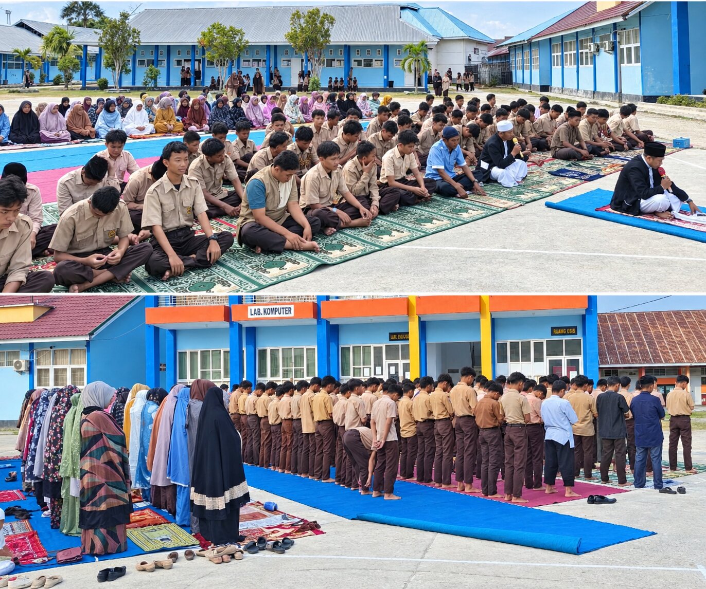 Dalam Doa dan Harapan, SMK Negeri 1 Biau Gelar Sholat Istisqa
