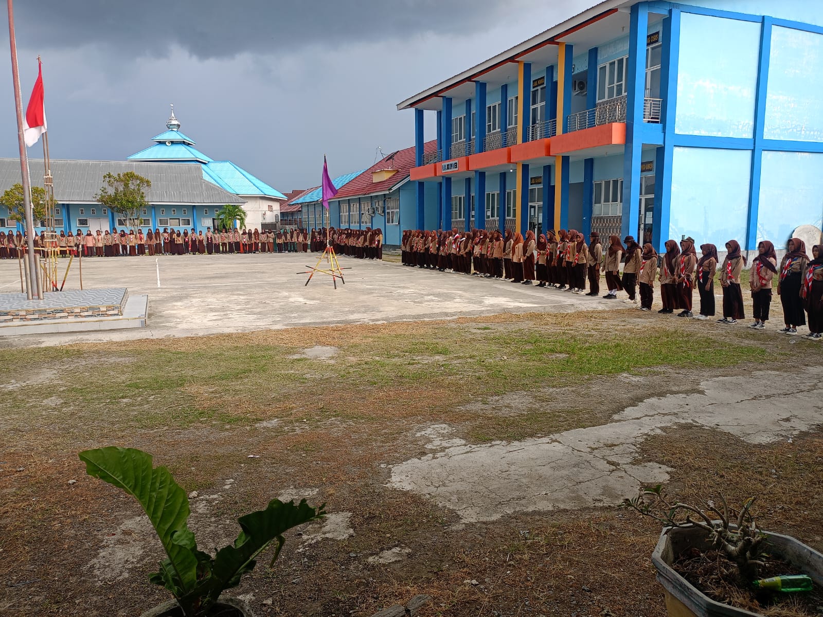 Penerimaan Tamu Ambalan SMK Negeri 1 Biau Diikuti Lebih dari 300 Siswa