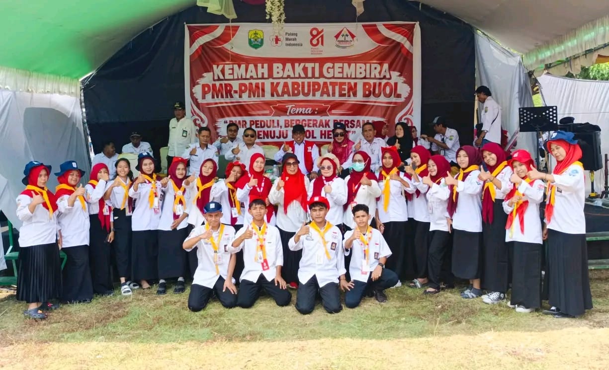 PMR SMK Negeri 1 Biau Ikuti Kemah Bakti Gembira PMR-PMI Kabupaten Buol, Perkuat Semangat Kepedulian dan Kemanusiaan